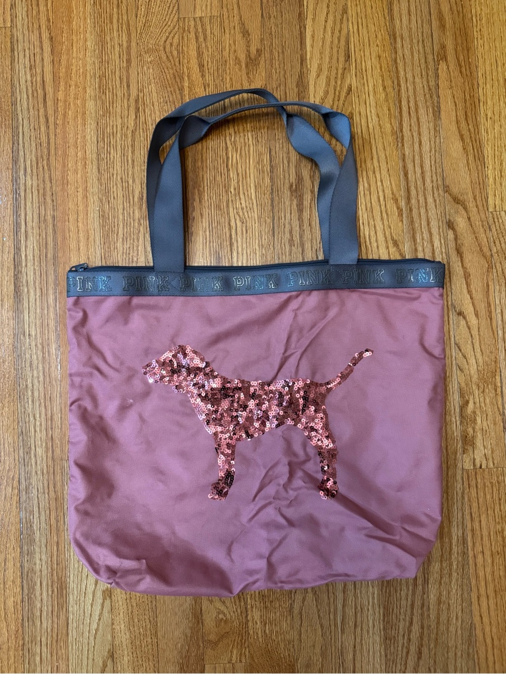 victoria’s secret PINK sequin dog large tote